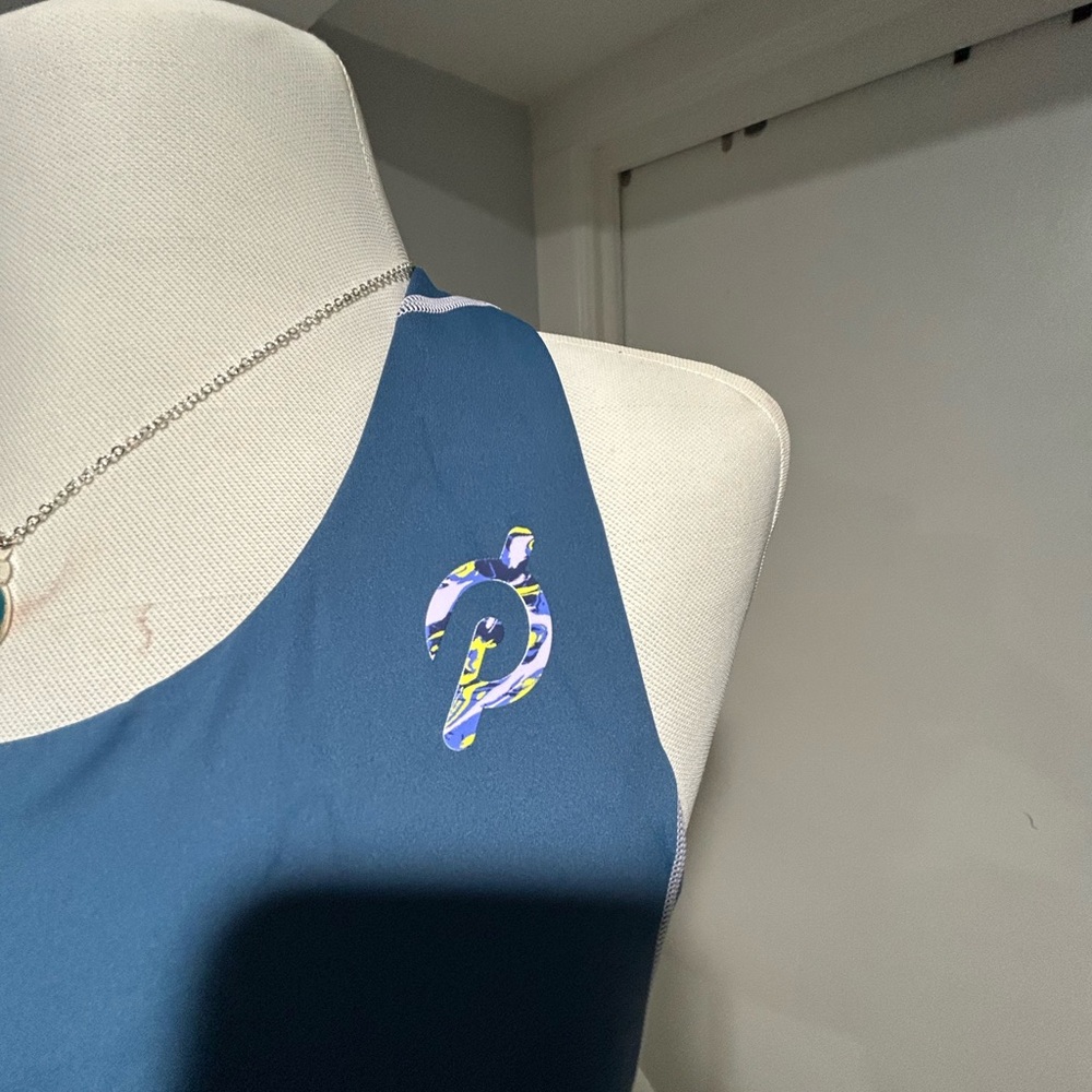 Blue Athletic Crop Top - Picture 5 of 10